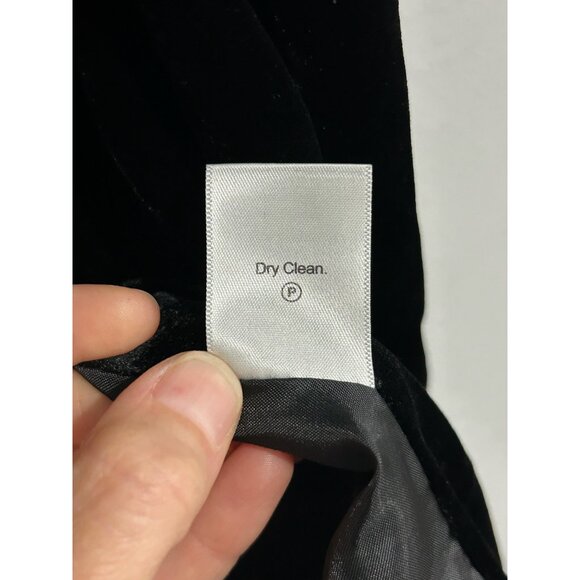 Coldwater Creek NWT Black Velvet Open-Front Vest Adjustable Tie Back Sz 2X - Picture 8 of 12